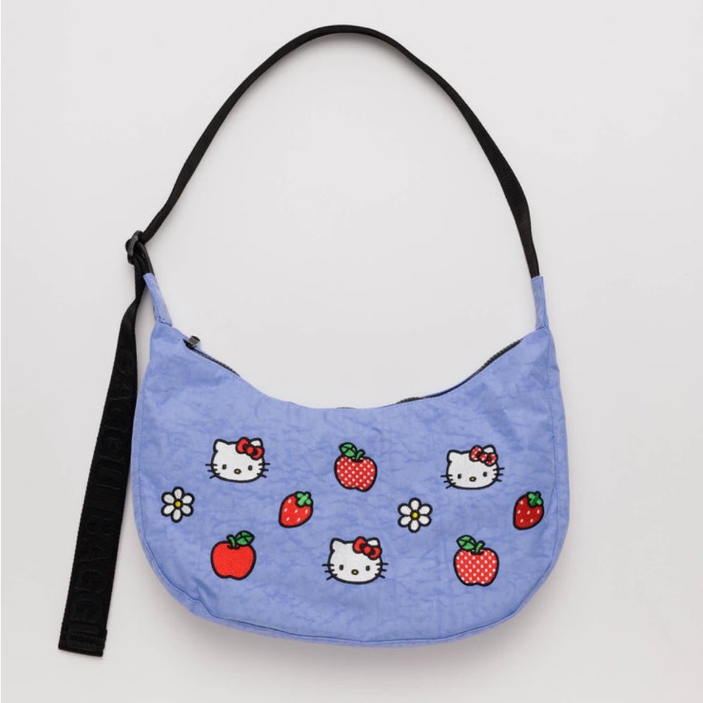 Baggu x Hello Kitty and Friends blue medium crescent bag cross body RARE**